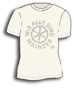 T-Shirt in beiger Farbe mit Motiv 